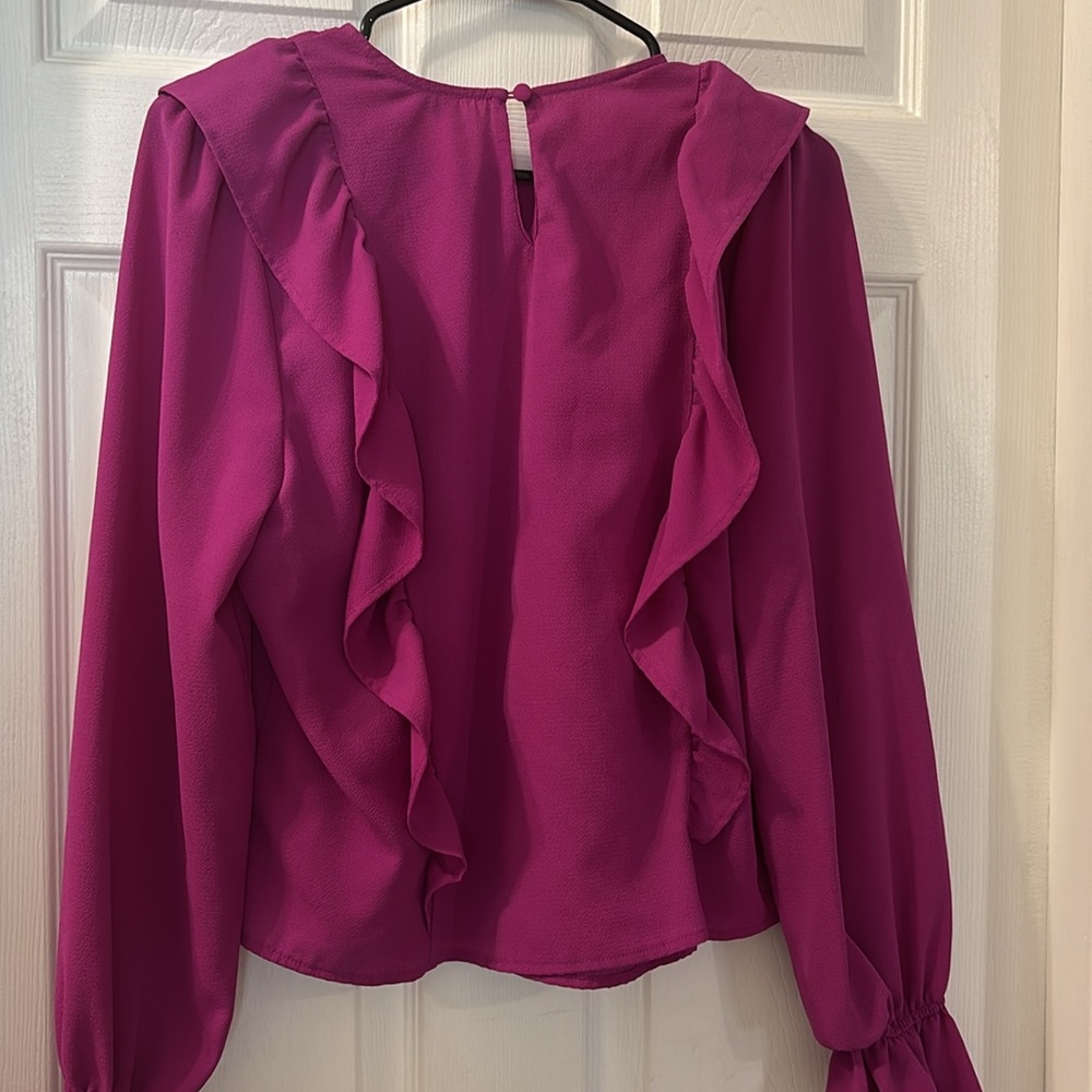 Pink Ruffle Blouse - Picture 4 of 4
